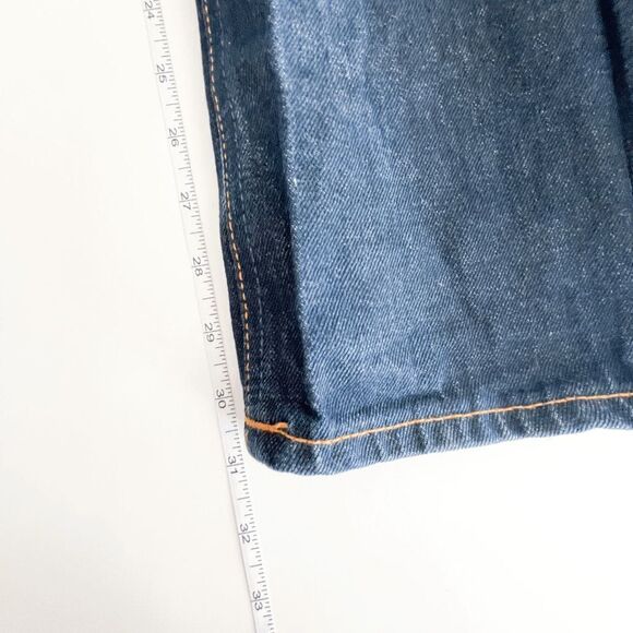 NUDIE Jeans Men's Hank Rey Recycle Dry Denim Jeans Blue Size 29 HEMMED - Picture 11 of 14